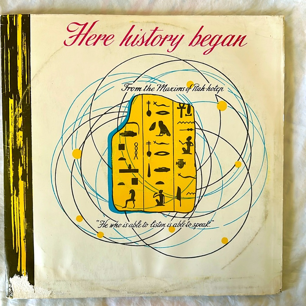 “Here History Began” LP 2 record set with booklet. 1961 Ministry of Culture